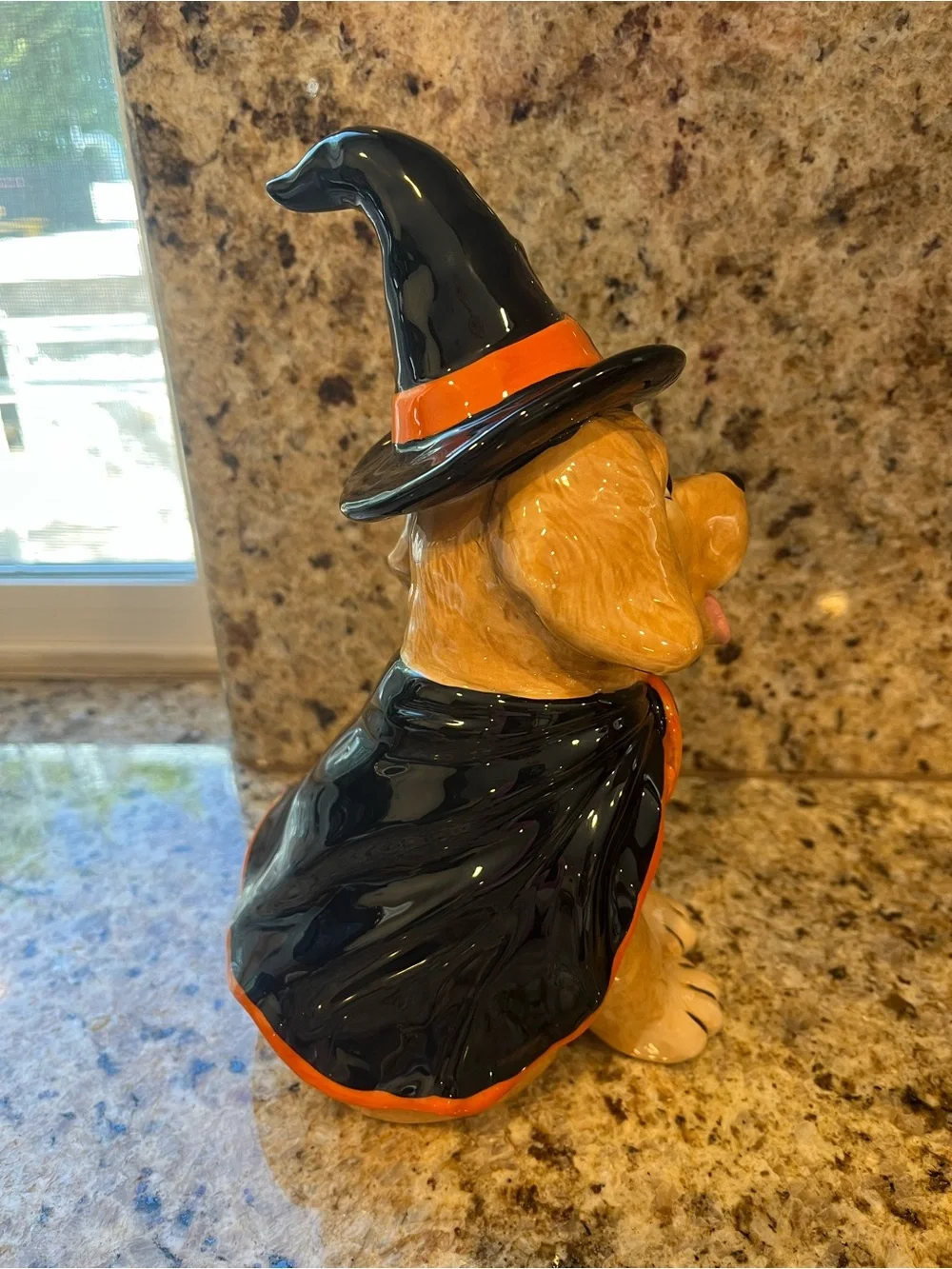 Blue Sky ClayWorks 2026  Ceramic Dog Figurine Halloween Witch Costume